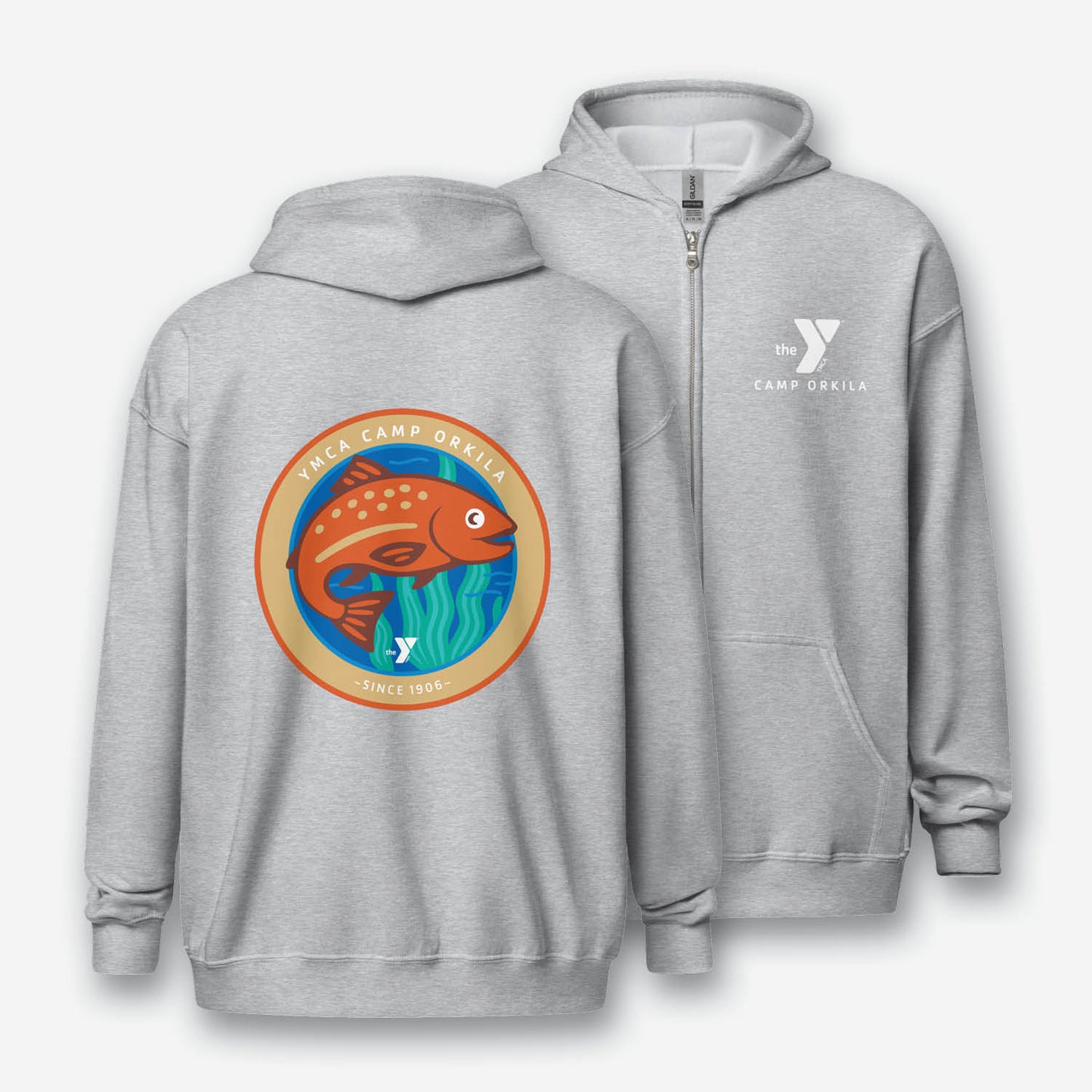 Salmon Run Zip Hoodie
