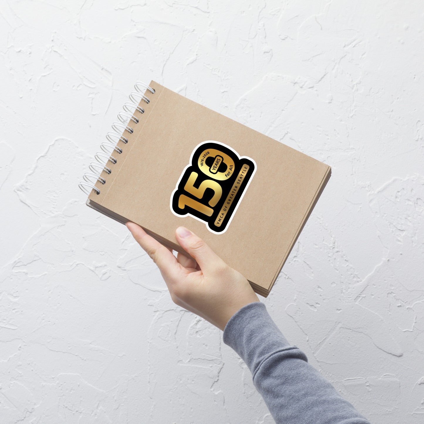150th Anniversary Gold Sticker