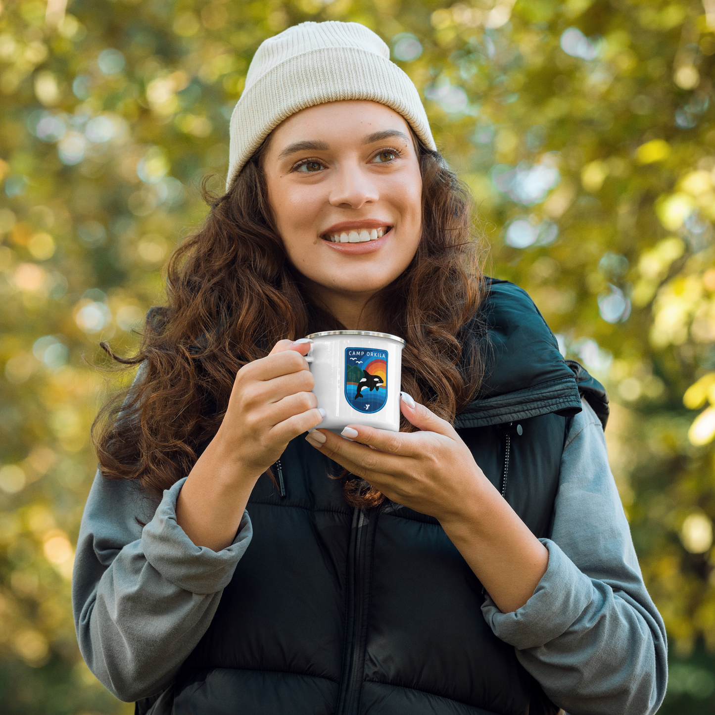 Sunset Break Enamel Mug