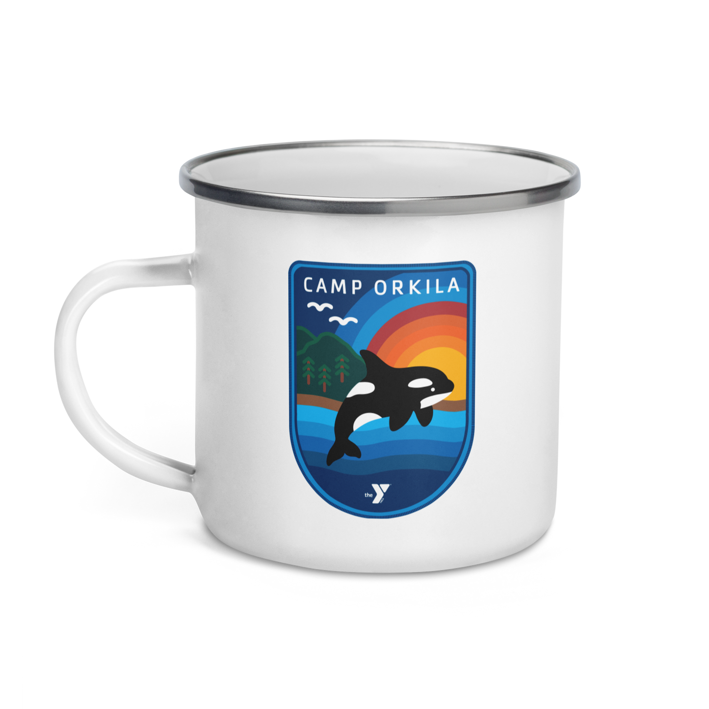Sunset Break Enamel Mug