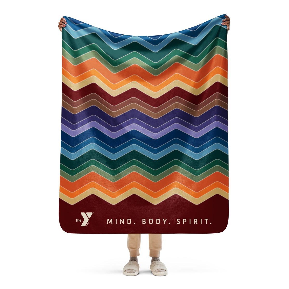 Mind Body Spirit Sherpa Blanket