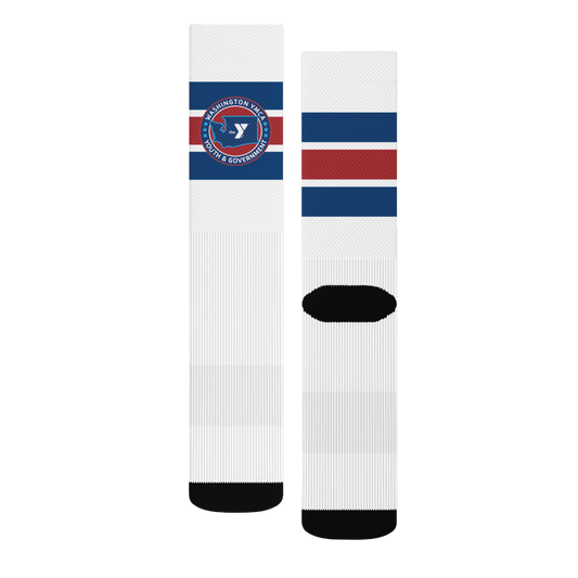 Red, White, & Blue Crew Socks