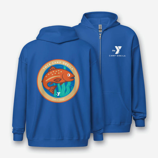 Salmon Run Zip Hoodie