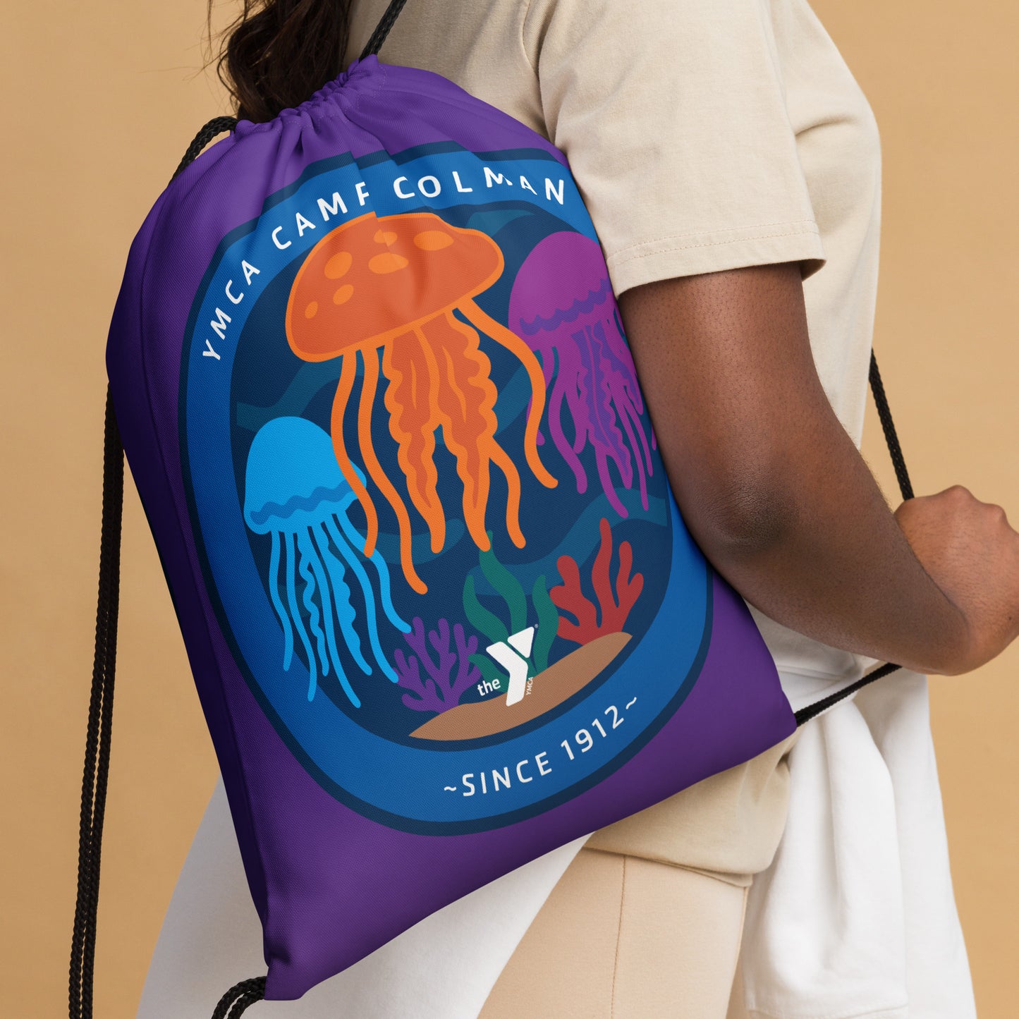 Sea Lantern Drawstring Bag