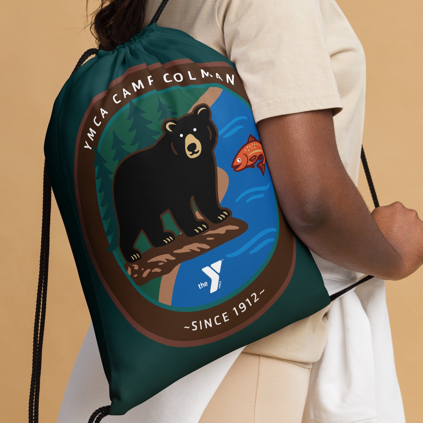 Tide Walker Drawstring Bag