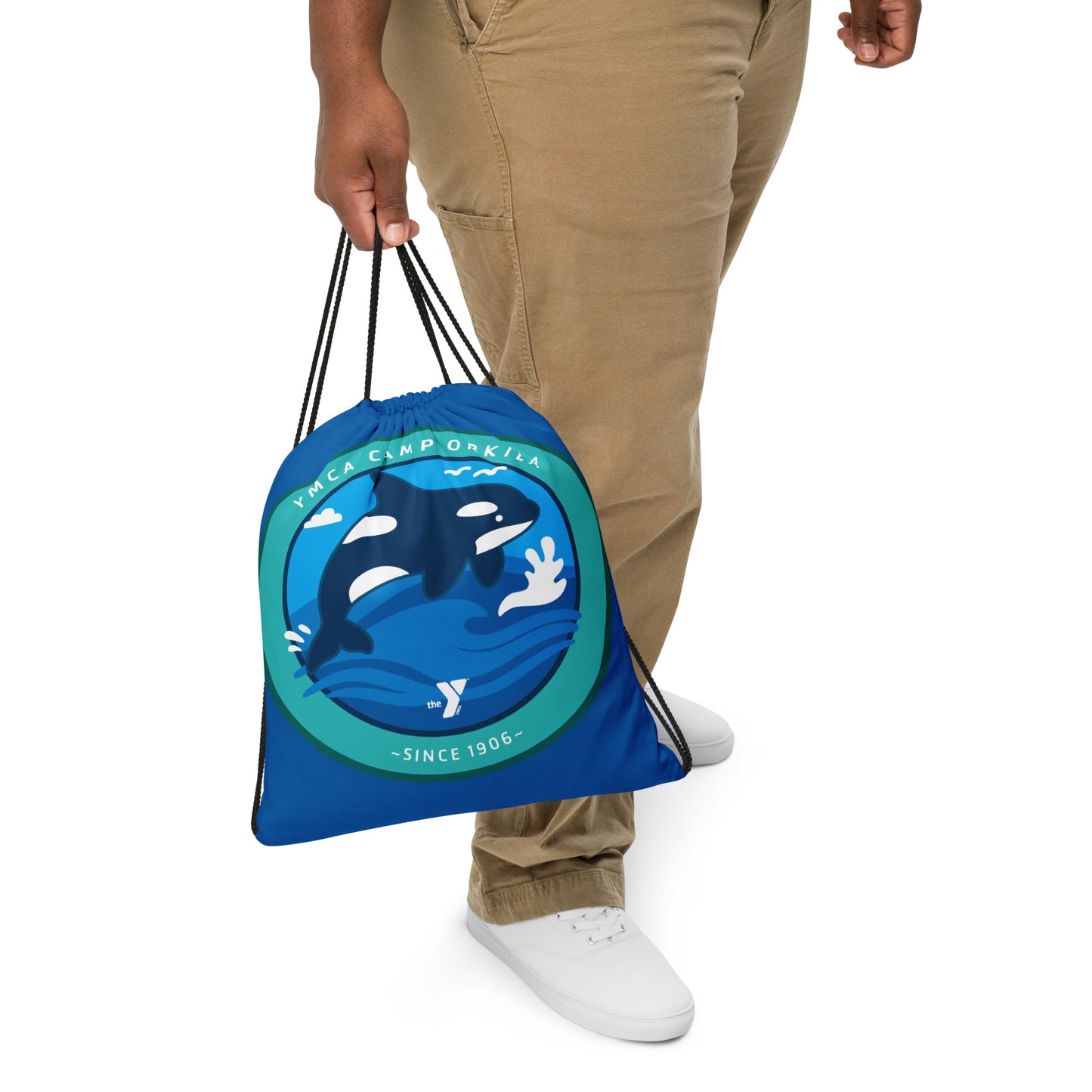 Orca Spirit Drawstring Bag