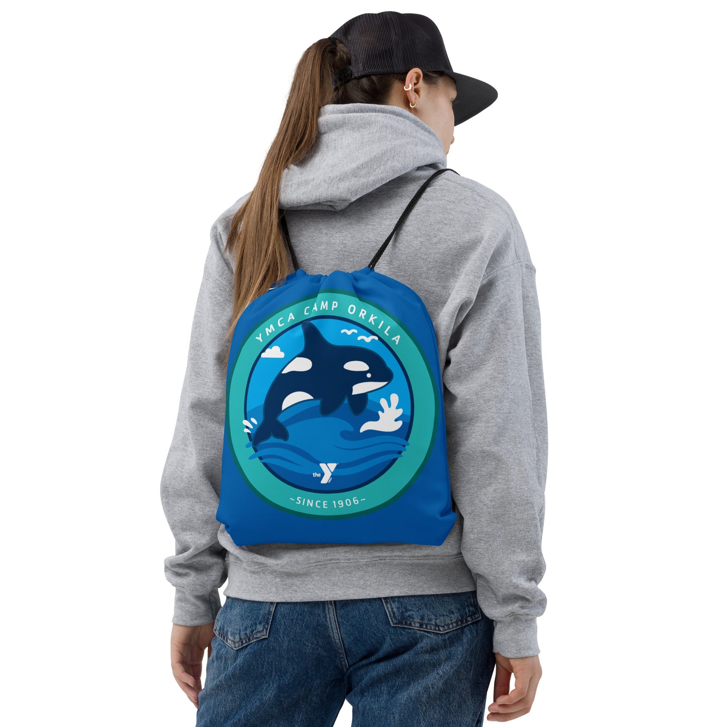 Orca Spirit Drawstring Bag