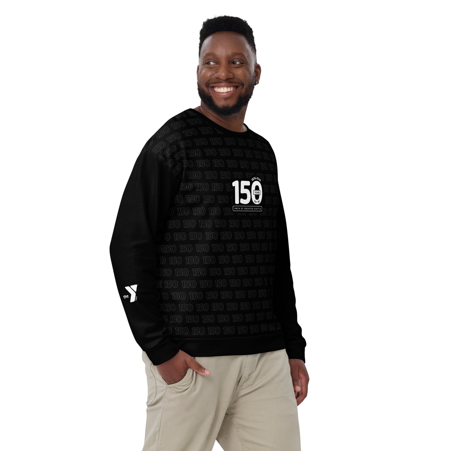 150 Crew Unisex Sweatshirt Black