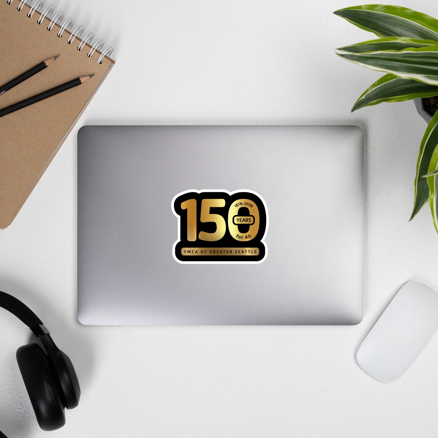 150th Anniversary Gold Sticker