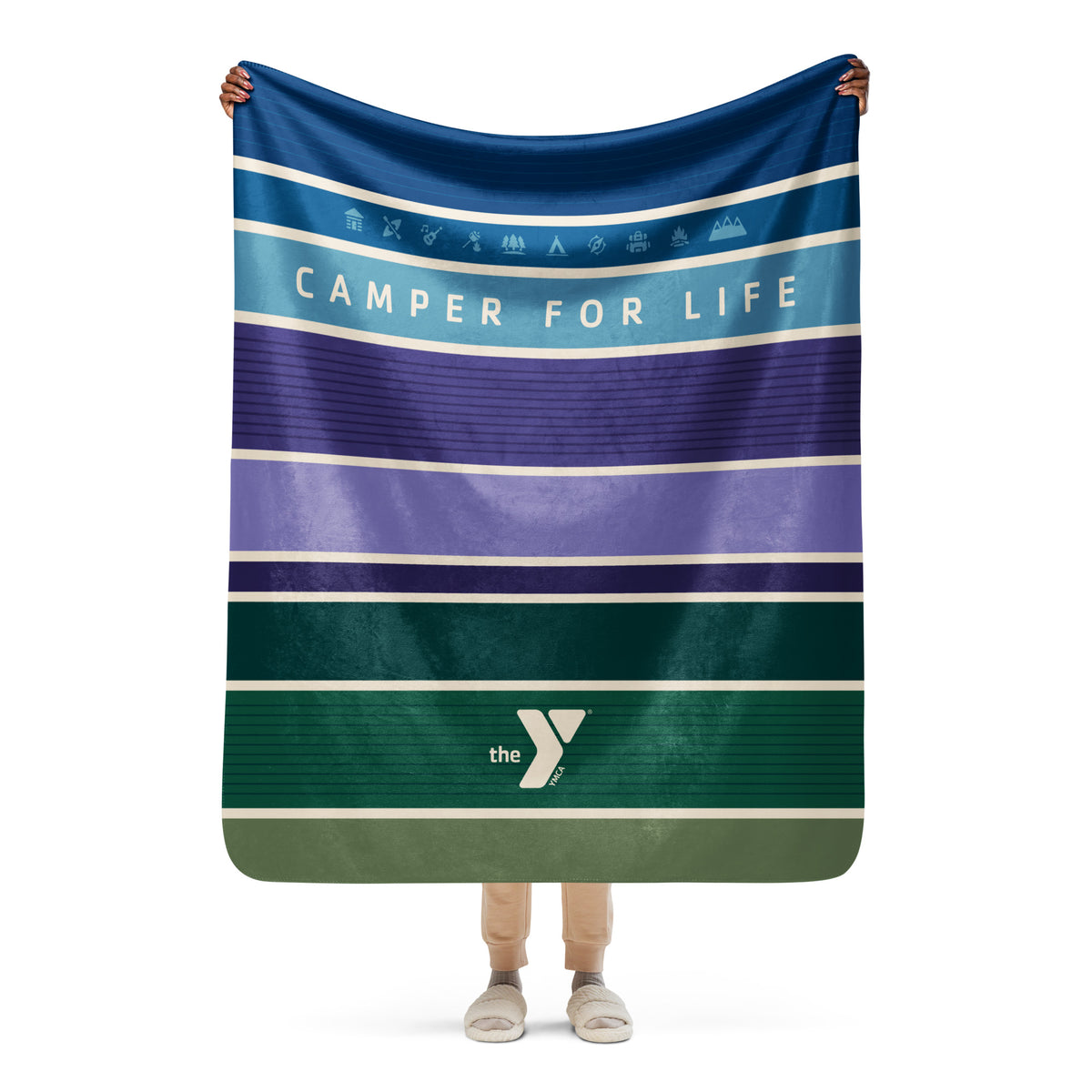 Camper for Life Sherpa Blanket