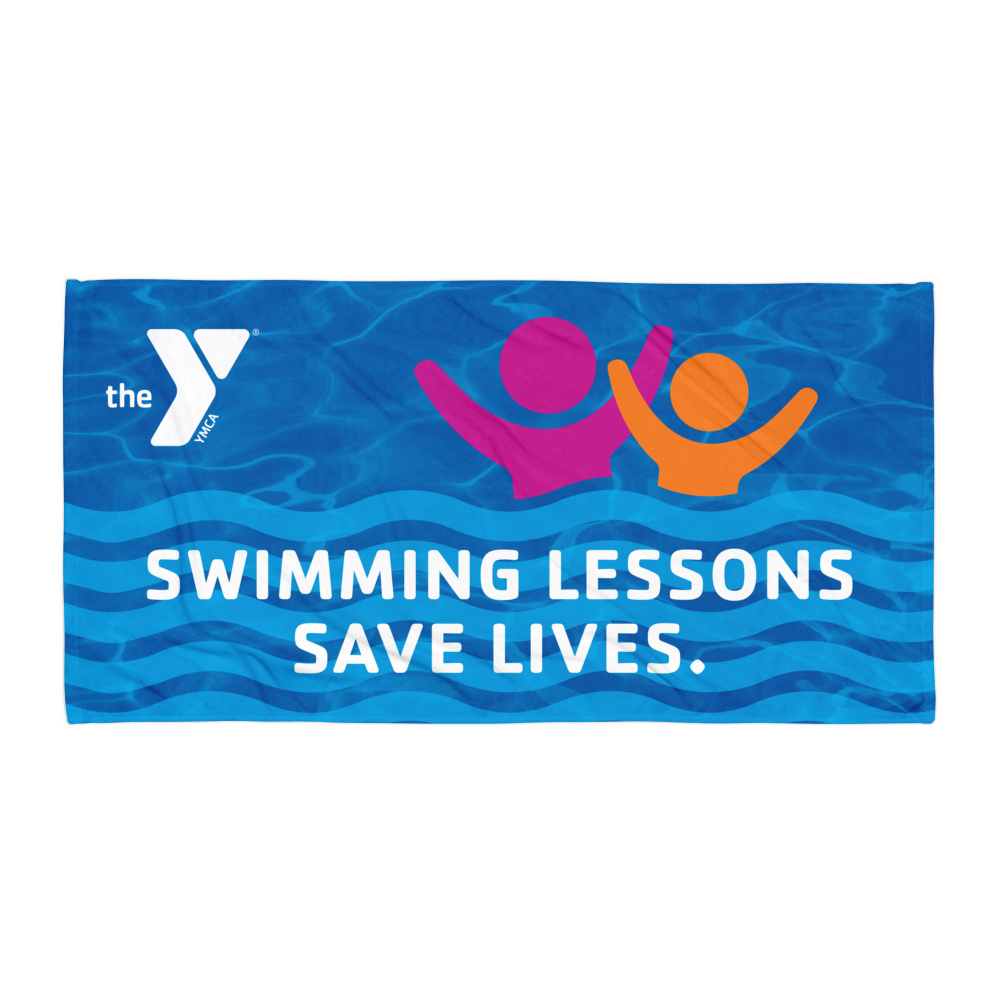 Swimming Lesson Save Lives Beach Towel