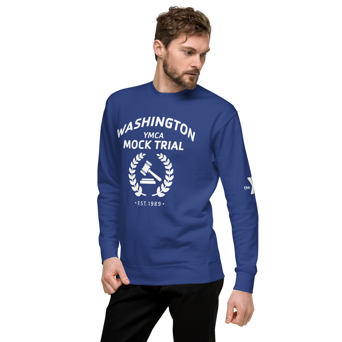 Mock Trial Premium Sweatshirt White Imprint