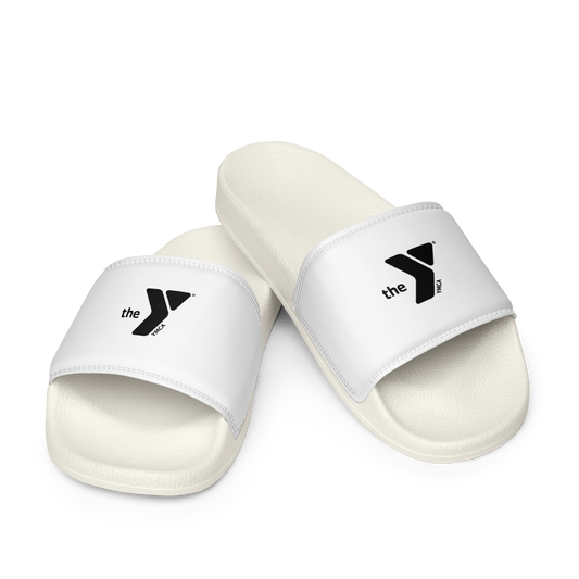 Women's White Slides